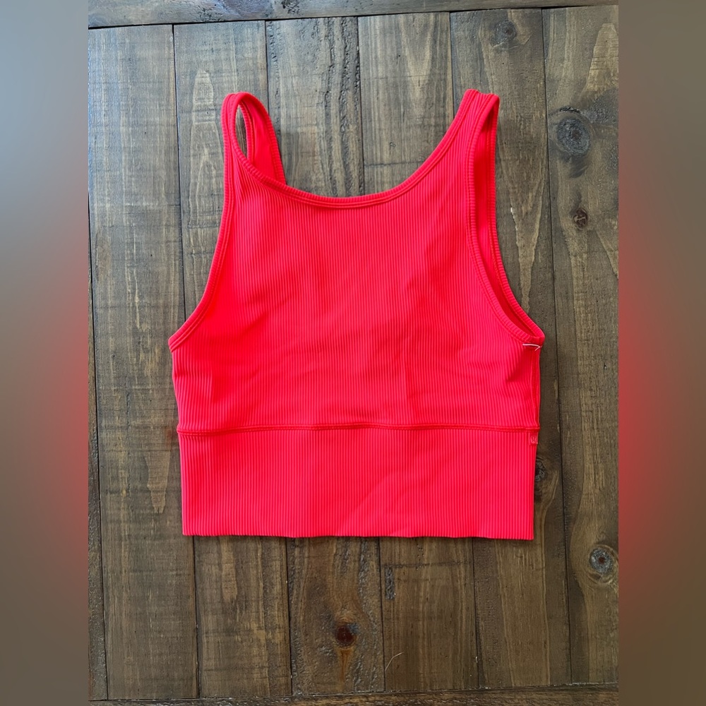 lululemon athletica Ribbed Bright Red Tank Top